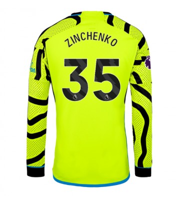 Arsenal Oleksandr Zinchenko #35 Vieraspaita 2023-24 Pitkät Hihat